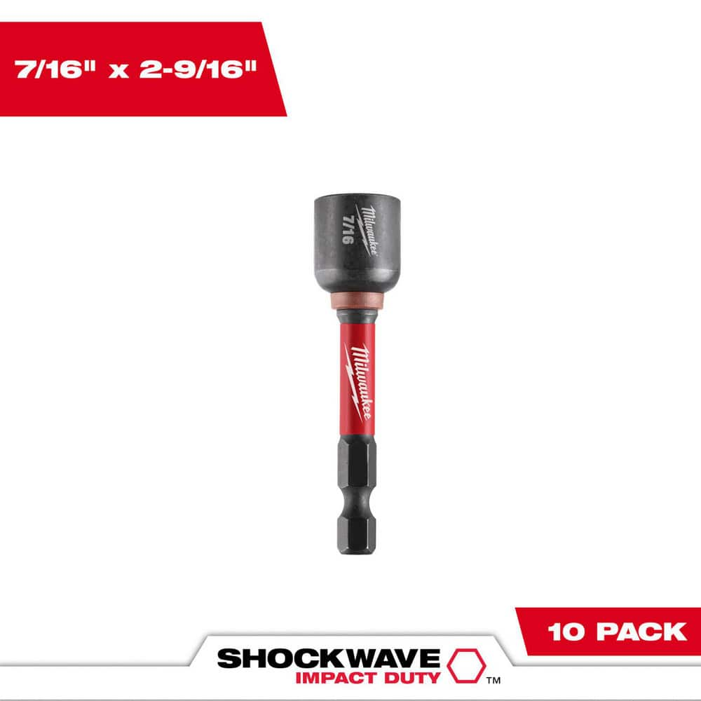 Power & Impact Screwdriver Bit Sets, Bit Type: Impact Nut Driver , Point Type: Hex , Drive Size: 7/16 , Overall Length (Inch): 2-9/16  MPN:49-66-0536