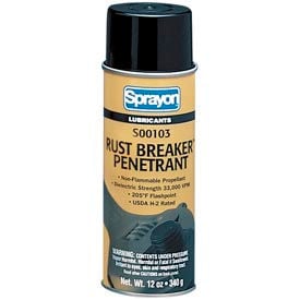 Sprayon LU103 Rust Breaker High-Performance Rust Penetrant 10 oz. Aerosol Can - SC0103000 - Pkg Qty 12 SC0103000