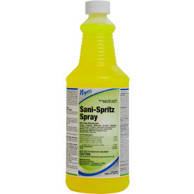 Nyco Sani-Spritz Spray - RTU Disinfectant Lemon Scent 32 oz. Bottle 12/Case - NL763-Q12 63-Q12NL7