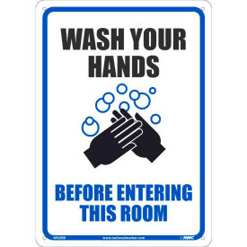 Wash your Hands Before Entering this Room Sign 10 X 14 Plastic WH2RB