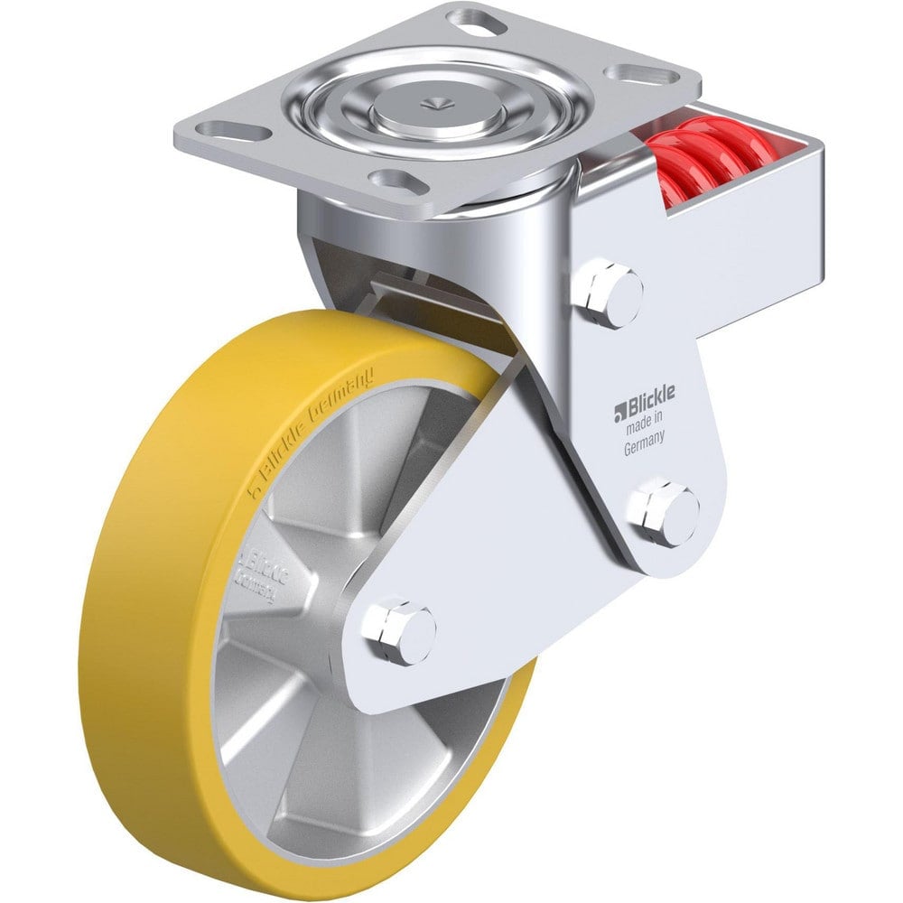 Top Plate Casters, Mount Type: Plate , Number of Wheels: 1.000 , Wheel Diameter (Inch): 4 , Wheel Material: Polyurethane , Wheel Width (Inch): 1-9/16  MPN:910354