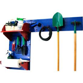 Wall Control Pegboard Garden Tool Board Organizer Blue/Red 48