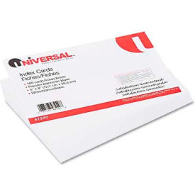 Universal Unruled Index Cards 5 x 8 White 100/Pack UNV47240***