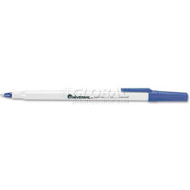 Universal Economy Ballpoint Stick Oil-Based Pen Blue Ink Fine Dozen UNV27421