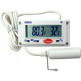 Cooper-Atkins® Mini Rectangular Temp & Humidity Panel Thermometer Pmrh120-0-8 PMRH120-0-8