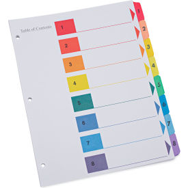 Universal® Deluxe Table of Contents Dividers for Printers 1 - 8; 11