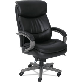 La-Z-Boy®Woodbury Series Big & Tall Executive Chair 400 lb. Capacity Leather Black LZB48961A