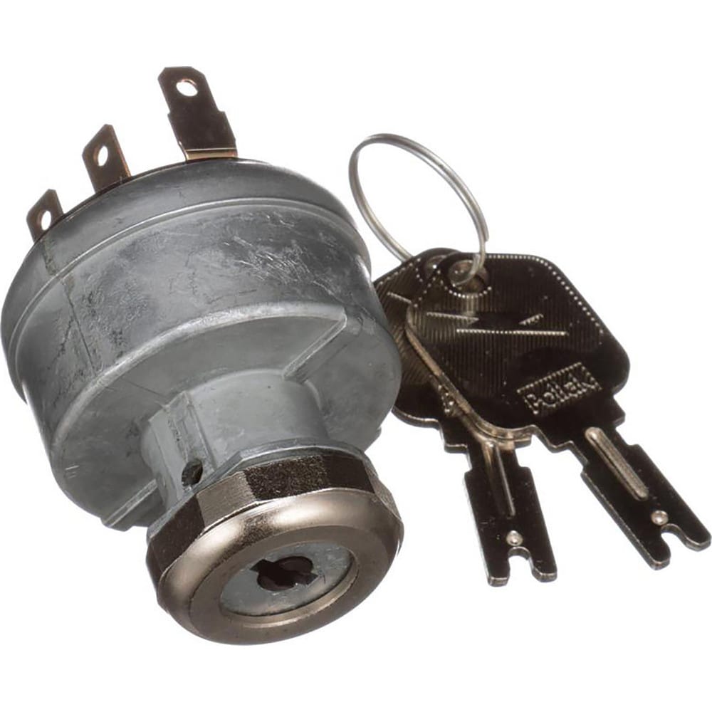 Automotive Switches, Switch Type: Ignition Switch-12v , Number Of Connections: 5 , Contact Form: .25 Blade , Sequence: ACC-Off-On/ACC-Start , Amperage: 30  MPN:31-297P