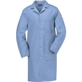 Bulwark® Unisex Excel Flame-Resistant Lab Coat 7 oz. Light Blue Cotton XS KEL2LBRGXS