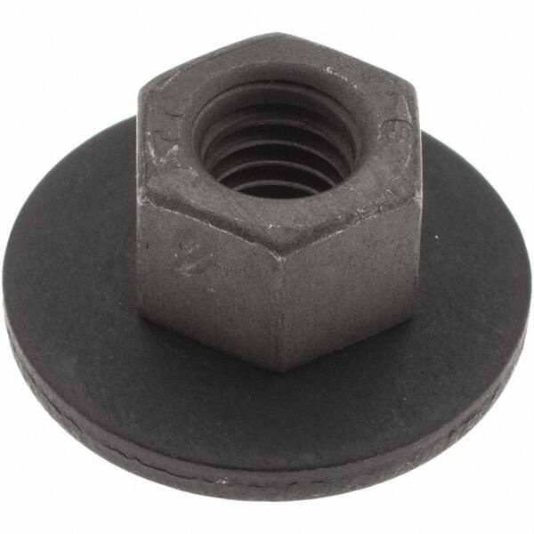 Hex Nut: M6 x 1, Grade 9 Steel, Phosphate Finish MPN:15331