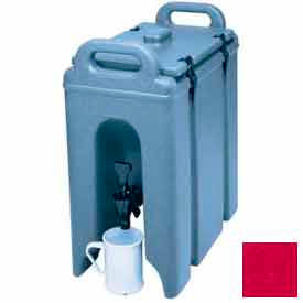 Cambro 250LCD158 - Camtainer Beverage Carrier Insulated Plastic 2-1/2 Gal. 16-1/2x9x18-3/8 Red 250LCD158