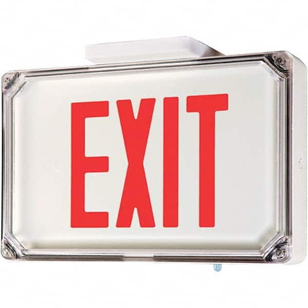 Illuminated Exit Signs, Number of Faces: 1, Light Technology: LED, Letter Color: Red, Mount Type: Surface Mount, Housing Material: Thermoplastic MPN:SEWLSRWE