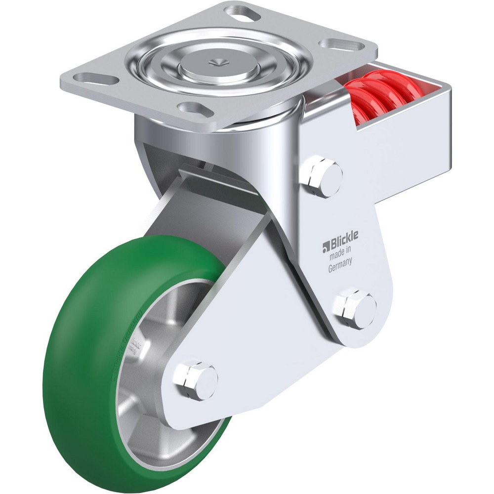 Top Plate Casters, Mount Type: Plate , Number of Wheels: 1.000 , Wheel Diameter (Inch): 5 , Wheel Material: Synthetic , Wheel Width (Inch): 1-9/16  MPN:906432