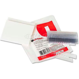 Universal Hanging File Folder Plastic Index Tabs 1/3 Tab Cut 3 1/2