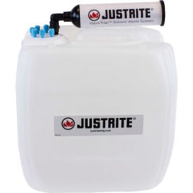 Justrite 12838 VaporTrap™ UN/DOT Carboy With Filter Kit HDPE 13.5-Liter 6 Ports 12838