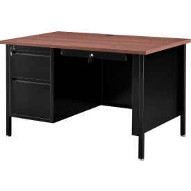 Interion® Steel Teachers Desk 48