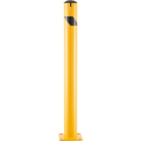 GoVets™ Steel Safety Bollard W/Chain Slots & Removable Cap 4.5