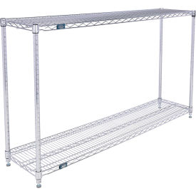 Nexel® 2 Shelf Chrome ESD Wire Shelving Unit Starter 60