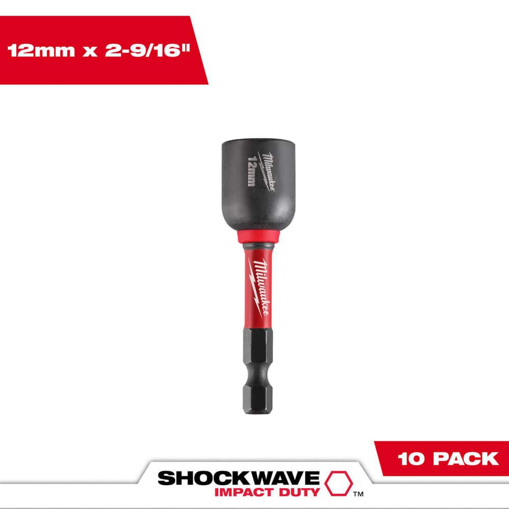 Power & Impact Screwdriver Bit Sets, Bit Type: Impact Nut Driver , Point Type: Hex , Drive Size: 12 mm , Overall Length (Inch): 2-9/16  MPN:49-66-0712