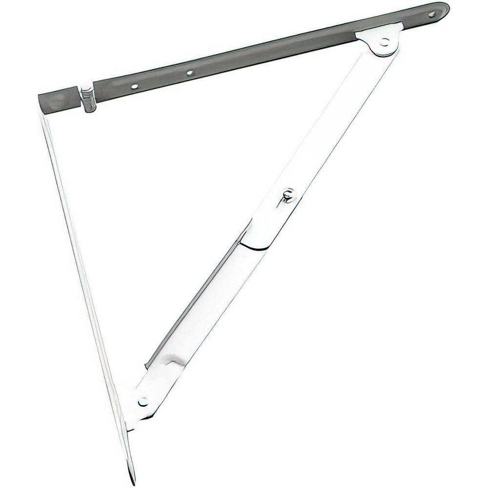 Brackets, Bracket Type: Folding Shelf Bracket , Mount Type: Screw-On , Length (Inch): 11.57 in , Bracket Material: Steel , Load Capacity: 154  MPN:491W12BC