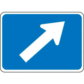 AccuformNMC™ Diagonal Right Arrow Traffic Safety Sign HIP Aluminum 15