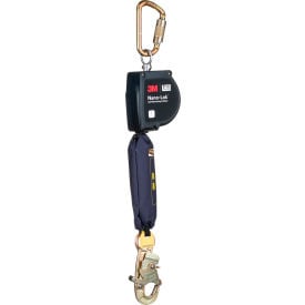 3M™ Dbi-Sala® Nano-Lok XL Self Retracting Lifeline w/Steel Carabiner & Snap Hook 9'L 3100607