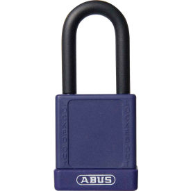 ABUS 74/40 Keyed Alike Lockout Padlock 1-1/2-Inch Non-Conductive Shackle Purple 06761 - Pkg Qty 8 06761