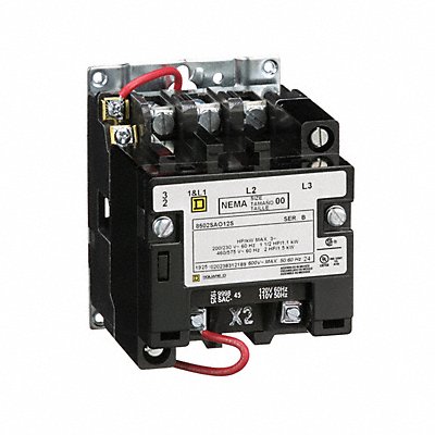 NEMA Magnetic Contactor 9A 208VAC NEMA00 MPN:8502SAO12V08