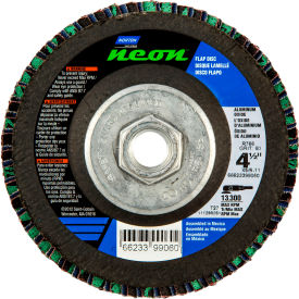 Norton 66623399059 Neon Fiberglass HD Flat Flap Disc T27 4-1/2