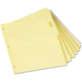 Universal Economical Insertable Index Clear Tabs 8-Tab Letter Buff 6 Sets/Pack UNV21873***