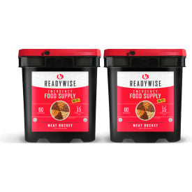 ReadyWise 40-70120 Gourmet Freeze Dried Meat Buckets 2 Buckets 120 Servings 40-70120