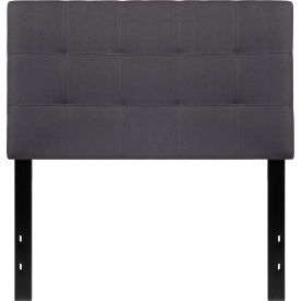 Flash Furniture Bedford Tufted Upholstered Headboard in Dark Gray Twin Size HB1704-T-DG-GGHG-