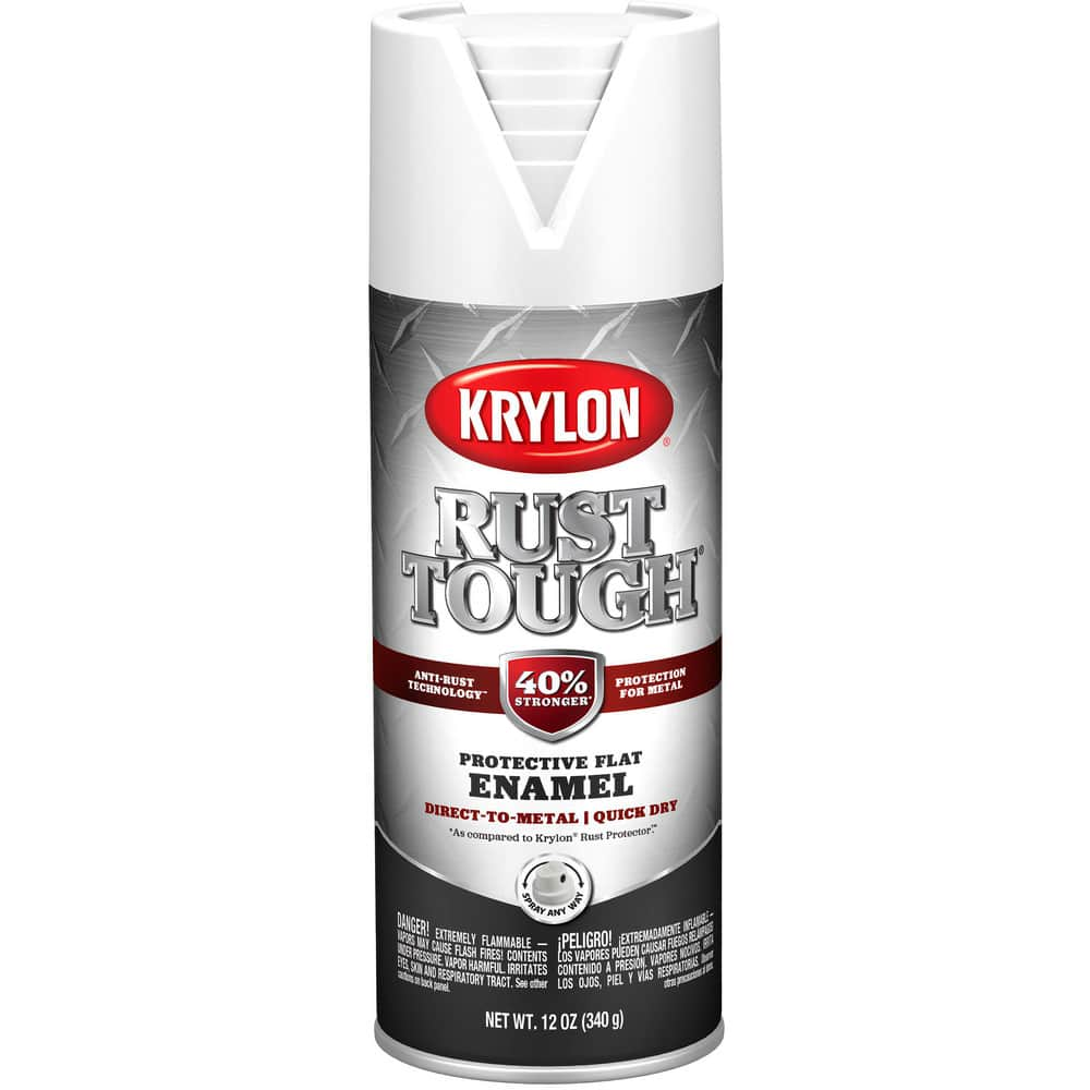 Spray Paints, Product Type: Rustproof Enamel , Type: Rust Preventative Spray Paint , Color: White , Finish: Flat , Color Family: White  MPN:K09219008