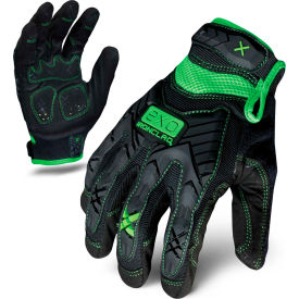 Ironclad® EXO2-MIG-05-XL Motor Impact Gloves Black/Green XL - Pkg Qty 12 EXO2-MIG-05-XL