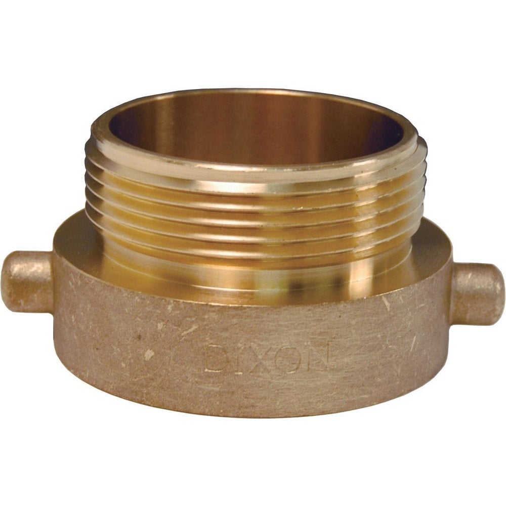 Hydrant Adapters, Thread Size: 1-1/2 FNST x 1-1/2 MNPT , Thread Standard: NST, NPT , Material: Brass , Connection Type: Threaded , Shape: Straight  MPN:HA1515T