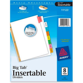 Avery WorkSaver Big Tab Insertable Tab Divider Blank 8.5