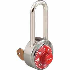 Master Lock® No. 1525LHRED General Security Combo Padlock - Key Control - Red 5LHRED152