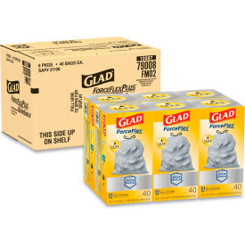 Glad® Tall Kitchen Drawstring Trash Bags 13 Gal 0.72 mil 23.75