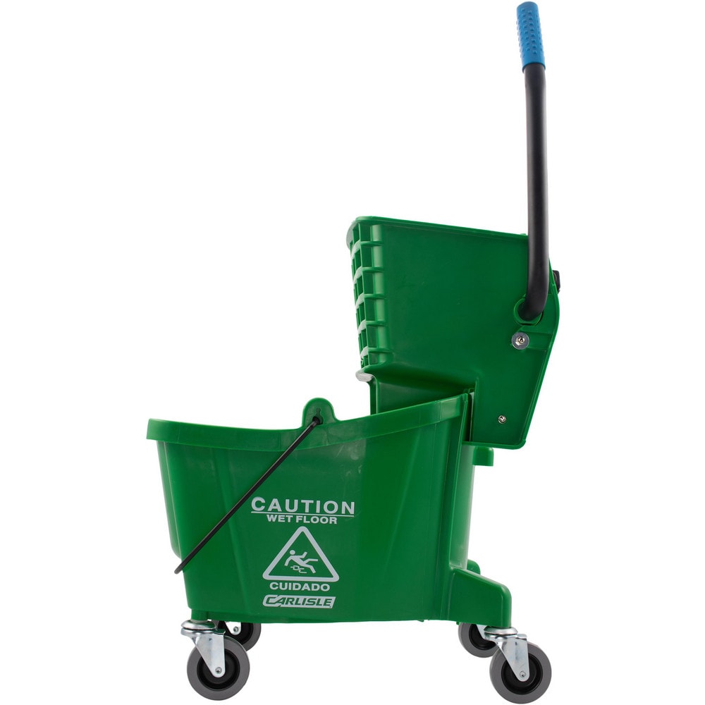 Mop Buckets & Wringers, Connection Type: None , Mop Capacity: 26 , Handle Material: Ergonomic Dual Component , Color: Green , Features: Durable Material MPN:3690809