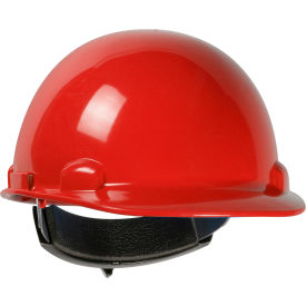 Dynamic Dom Cap Style Dome Hard Hat HDPE Shell 4-PT Suspension Rachet Adjustment Red 280-HP341R-15