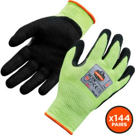 Ergodyne® Proflex 7041 Cut Resistant Gloves Nitrile Coated ANSI A4 L Lime 144 Pairs 17824