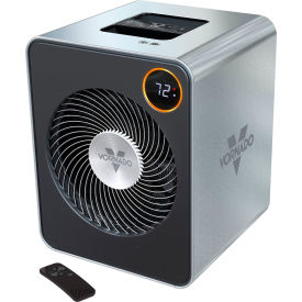 Vornado VMHi600 Whole Room Metal Heater with Digital Adjustable Thermostat 120V 1500W Silver EH1-0195-83