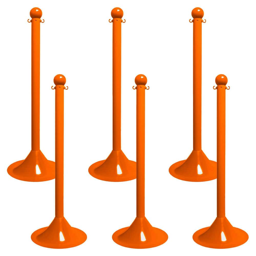 Barrier Posts, Post Type: Standard Post , Post Material: Plastic, Polyethylene , Base Material: Plastic , Surface Style: Solid Color , Base Shape: Dome  MPN:91512-6