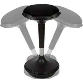 Uncaged Ergonomics Adjustable Height Wobble Stool Swivel Chair - Black WSb