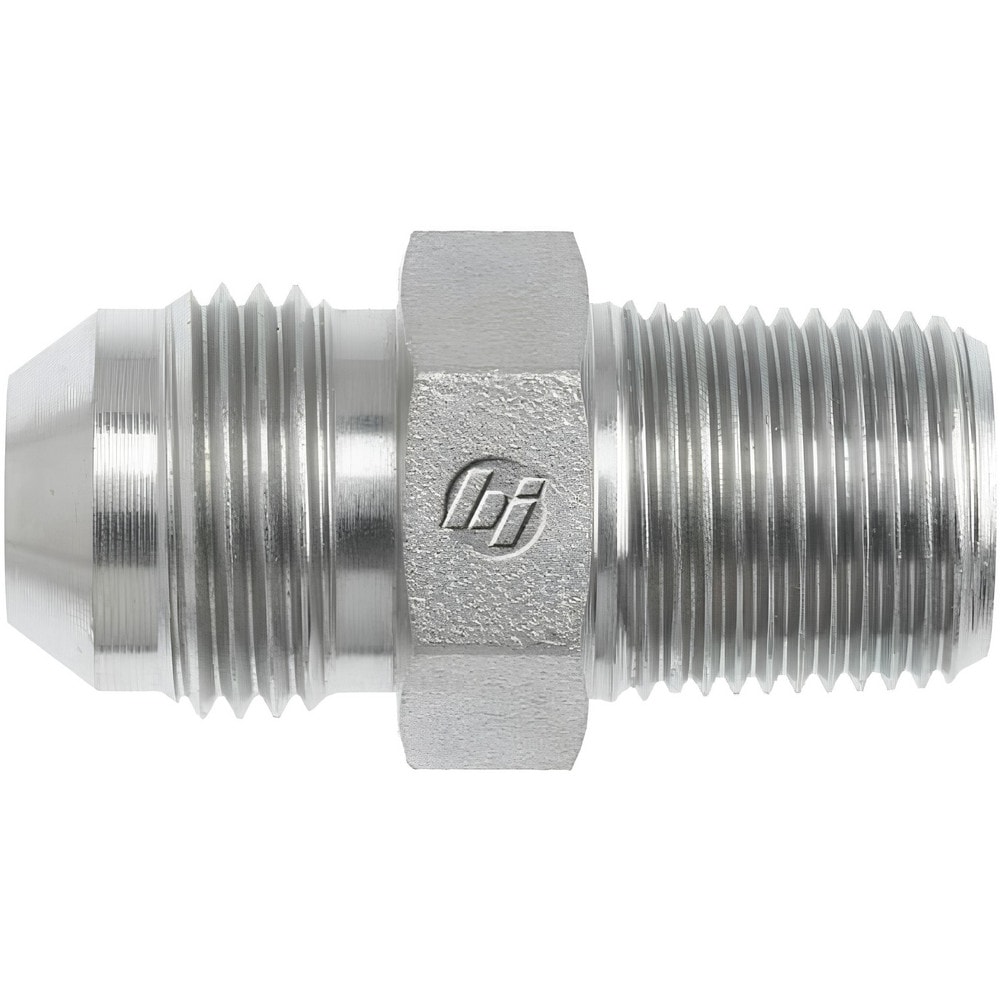 Metal Flared Tube Fittings, Flared Angle: 37 , Material: Steel , Thread Size: 3/4-16 x 3/8-19 , End Connection: Male  MPN:7000-08-06