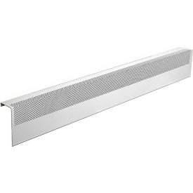 Baseboarders® Basic Series 4 ft Steel Easy Slip-on Baseboard Heater Cover White BC001-48-WHT