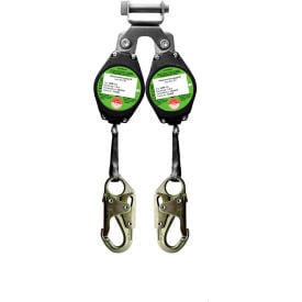 PeakWorks SRL-50502-6LE Self-Retracting Lifeline 6'L Dyneema Webbing Twin Leg Steel Carabiner V845525006LE