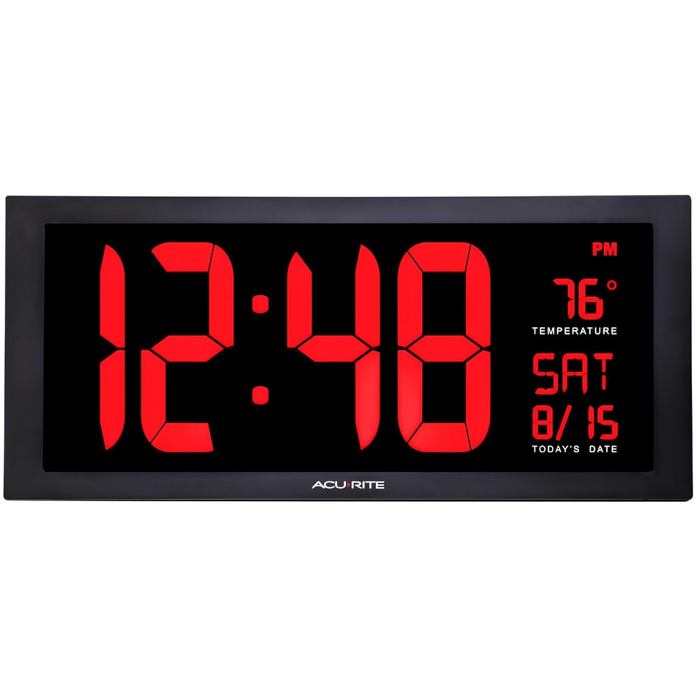 Clocks & Multi-Function Clocks, Type: Digital , Color: Red, Black  MPN:75100MA1