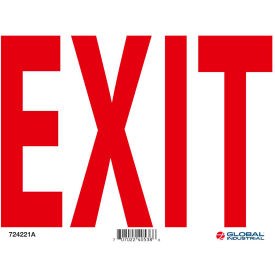 GoVets™ Exit Sign 10''W x 7''H Aluminum 221A724