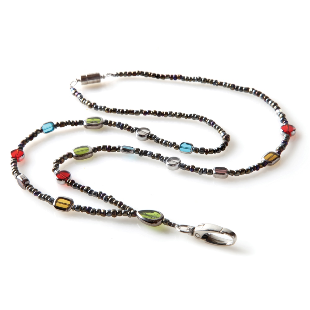 ID Avenue Fashion Beaded Lanyard, 19in, Multicolor (Min Order Qty 9) MPN:100087